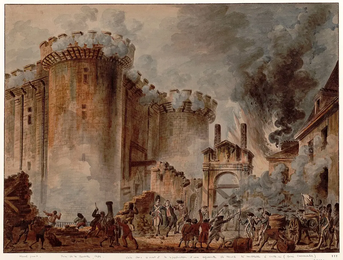 The Storming of the Bastille, 1789, by Jean-Pierre Houël